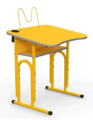 Стіл учнівський 05 №4-6/700х500 нахил без полиці МФ Вересень